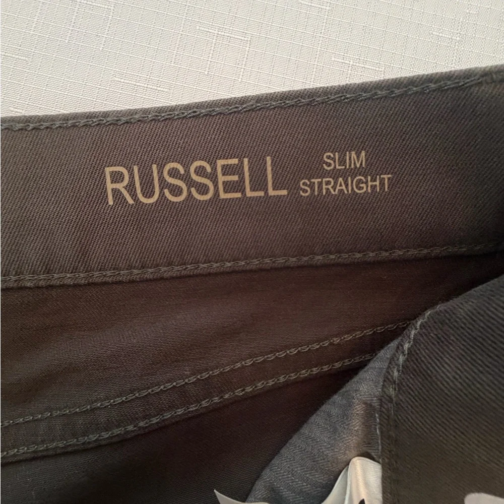 DL1961 Dark Green /‎ Brown Men's Slim Straight Pant Size 33X30